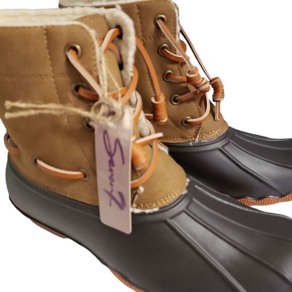 Seven7 Womens Hollis Duckboot Chocolate Size 7 - Picture 2 of 10